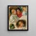 Studio di bambini e giovane donna - Pierre-Auguste Renoir — quadro incorniciato alla parete
