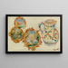 in maiolica decorata - Pierre-Auguste Renoir — quadro incorniciato alla parete