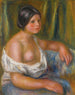 Donna in blu - Pierre-Auguste Renoir — vista dell’opera