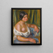 Donna in blu - Pierre-Auguste Renoir — quadro incorniciato alla parete