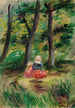 Donna e bambino in un paesaggio - Pierre-Auguste Renoir — vista dell’opera