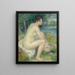 Donna nuda in un paesaggio - Pierre-Auguste Renoir — quadro incorniciato alla parete