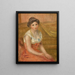 Donna seduta - Pierre-Auguste Renoir — quadro incorniciato alla parete