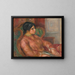 Donna sulla poltrona verde - Pierre-Auguste Renoir — quadro incorniciato alla parete