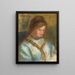 Donna con busto blu - Pierre-Auguste Renoir — quadro incorniciato alla parete