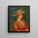 Donna con busto rosso - Pierre-Auguste Renoir — quadro incorniciato alla parete