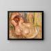 Donna nuda addormentata - Pierre-Auguste Renoir — quadro incorniciato alla parete