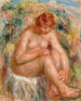 Donna nuda seduta vista di tre quarti Bagnante - Pierre-Auguste Renoir — vista dell’opera