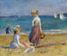 Figures sur la plage - Pierre-Auguste Renoir — vista dell’opera