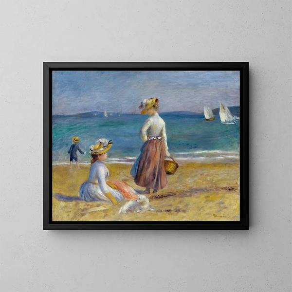 Figures sur la plage - Pierre-Auguste Renoir — quadro incorniciato alla parete