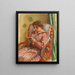 Gabrielle che legge - Pierre-Auguste Renoir — quadro incorniciato alla parete