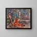 Fille au pied d'un arbre - Pierre-Auguste Renoir — quadro incorniciato alla parete