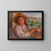 Giovane donna sul balcone, Cagnes - Pierre-Auguste Renoir — quadro incorniciato alla parete