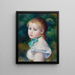 Head of Young Girl Tête de jeune fille - Pierre-Auguste Renoir — quadro incorniciato alla parete