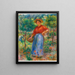 Giovane ragazza con il cesto - Pierre-Auguste Renoir — quadro incorniciato alla parete