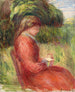 Giovane donna seduta - Pierre-Auguste Renoir — vista dell’opera