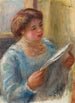 Jeune femme lisant - Pierre-Auguste Renoir — vista dell’opera