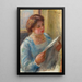 Jeune femme lisant - Pierre-Auguste Renoir — quadro incorniciato alla parete