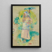 Jeune paysanne mangeant une pomme Gabrielle Dufour - Pierre-Auguste Renoir — quadro incorniciato alla parete