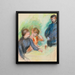 La Conversation - Pierre-Auguste Renoir — quadro incorniciato alla parete