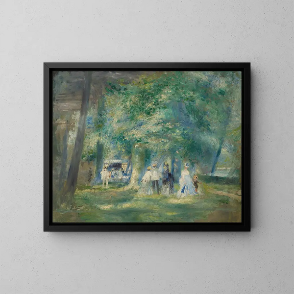 La fête de Saint-Cloud - Pierre-Auguste Renoir — quadro incorniciato alla parete