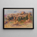 Paesaggio La Gaude - Pierre-Auguste Renoir — quadro incorniciato alla parete