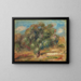 Paesaggio con una ragazza - Pierre-Auguste Renoir — quadro incorniciato alla parete
