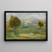 Paesaggio con case a Cagnes-sur-Mer - Pierre-Auguste Renoir — quadro incorniciato alla parete