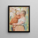 La blanchisseuse et son enfant Aline et Pierre - Pierre-Auguste Renoir — quadro incorniciato alla parete