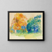 Gli alberi - Pierre-Auguste Renoir — quadro incorniciato alla parete
