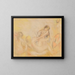 Le Bagnanti con il granchio I - Pierre-Auguste Renoir — quadro incorniciato alla parete