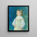 Lucie Bérard Bambina in bianco - Pierre-Auguste Renoir — quadro incorniciato alla parete