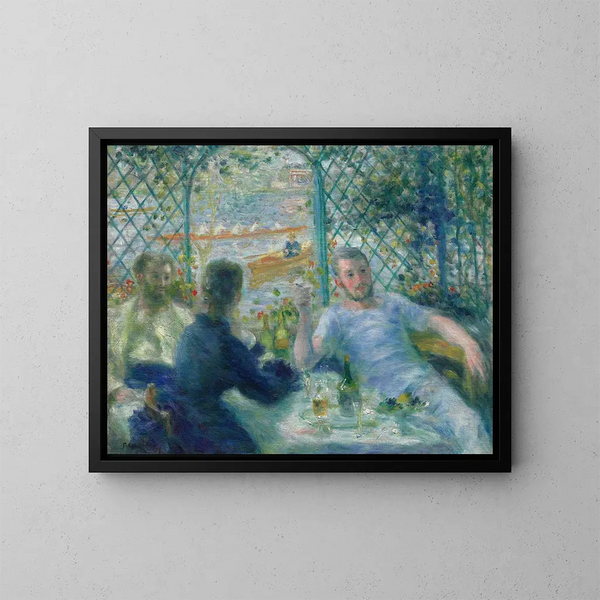 Pranzo al ristorante Fournaise - Pierre-Auguste Renoir — quadro incorniciato alla parete