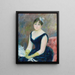 Madame Léon Clapisson - Pierre-Auguste Renoir — quadro incorniciato alla parete