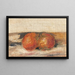 Nature morte, due mele - Pierre-Auguste Renoir — quadro incorniciato alla parete