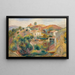 Paesaggio con case - Pierre-Auguste Renoir — quadro incorniciato alla parete