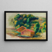 Paesaggio Case - Pierre-Auguste Renoir — quadro incorniciato alla parete