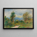 Paesaggio la strada - Pierre-Auguste Renoir — quadro incorniciato alla parete