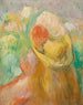Piccola ragazza con il cappello giallo - Pierre-Auguste Renoir — vista dell’opera