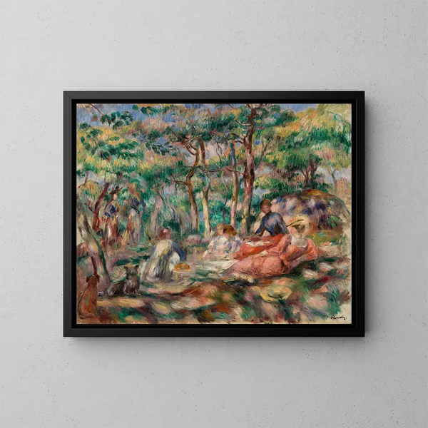 Pranzo sull'erba - Pierre-Auguste Renoir — quadro incorniciato alla parete