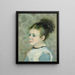 Ritratto di Jeanne Sisley - Pierre-Auguste Renoir — quadro incorniciato alla parete