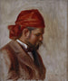 Ritratto di Ambroise Vollard con foulard rosso - Pierre-Auguste Renoir — vista dell’opera