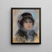 Ritratto di donna - Pierre-Auguste Renoir — quadro incorniciato alla parete