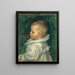 Ritratto di Claude Renoir - Pierre-Auguste Renoir — quadro incorniciato alla parete
