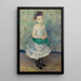 Ritratto di Jeanne Durand-Ruel Ritratto di Mlle J - Pierre-Auguste Renoir — quadro incorniciato alla parete