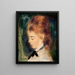 Ritratto di una donna - Pierre-Auguste Renoir — quadro incorniciato alla parete