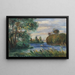 Paesaggio fluviale - Pierre-Auguste Renoir — quadro incorniciato alla parete