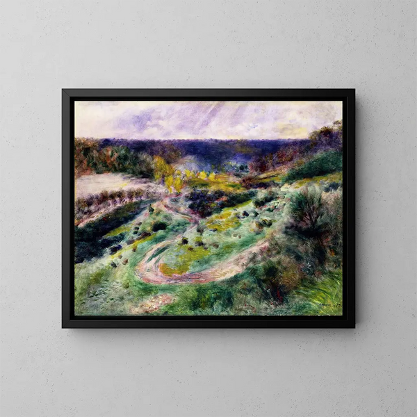 Route à Wargemont - Pierre-Auguste Renoir — quadro incorniciato alla parete