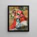 Rose e peonie in un vaso - Pierre-Auguste Renoir — quadro incorniciato alla parete