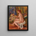 Femmina nuda seduta in profilo Femme nue assise vue de profil - Pierre-Auguste Renoir — quadro incorniciato alla parete